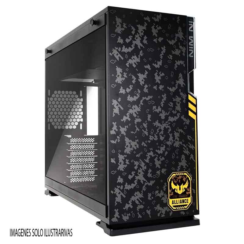 GABINETE INWIN 101 TUF GAMER NEGRO RGB ATX S/FUENTE CRISTAL IW-101TUFGAMER