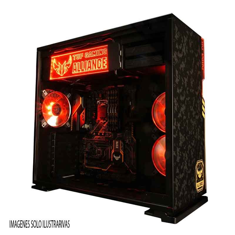 GABINETE INWIN 101 TUF GAMER NEGRO RGB ATX S/FUENTE CRISTAL IW-101TUFGAMER