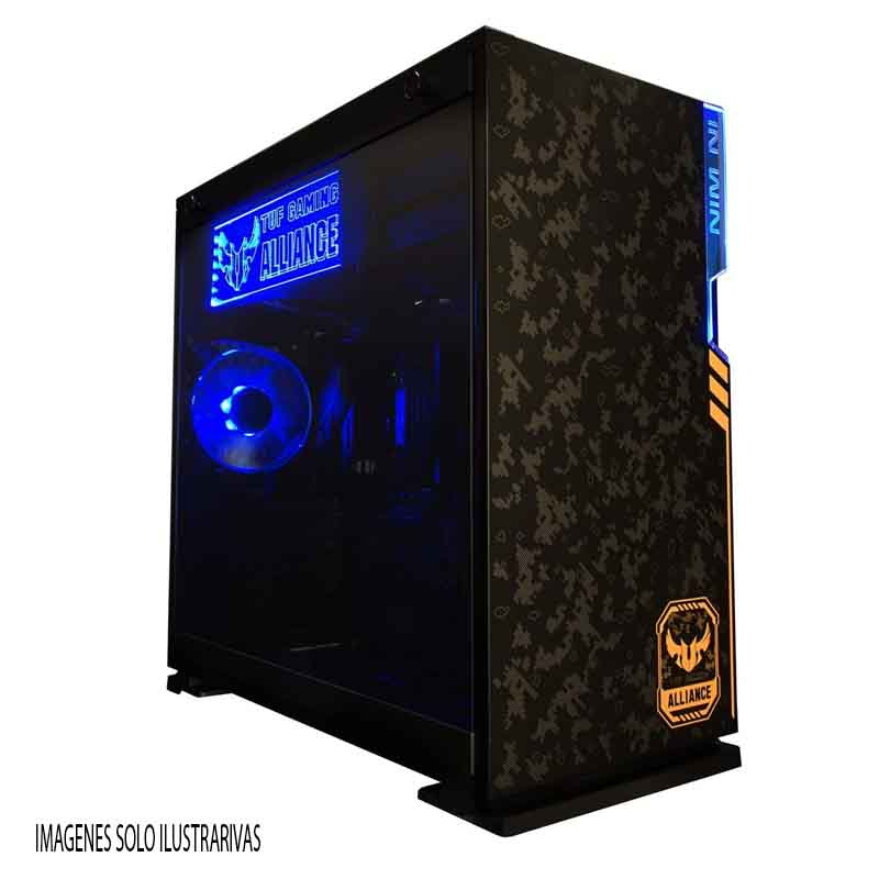 GABINETE INWIN 101 TUF GAMER NEGRO RGB ATX S/FUENTE CRISTAL IW-101TUFGAMER