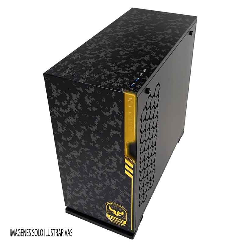 GABINETE INWIN 101 TUF GAMER NEGRO RGB ATX S/FUENTE CRISTAL IW-101TUFGAMER