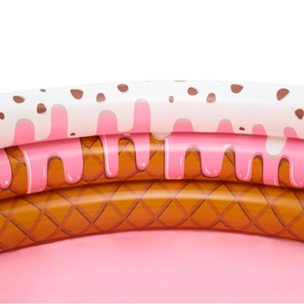 Alberca Piscina Inflable Circular 160 cm Infantil Diseño de Helado para Niños