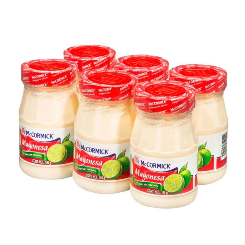 Mayonesa McCormick 6 pzas de 190 g