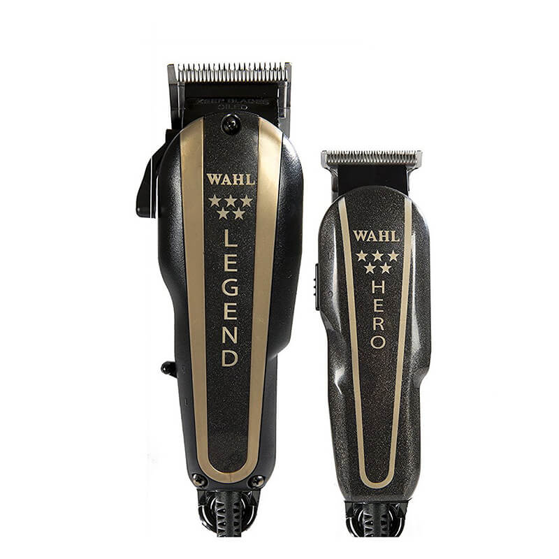 Máquina Wahl Barber Combo Legend Y Trimmer Hero Profesional