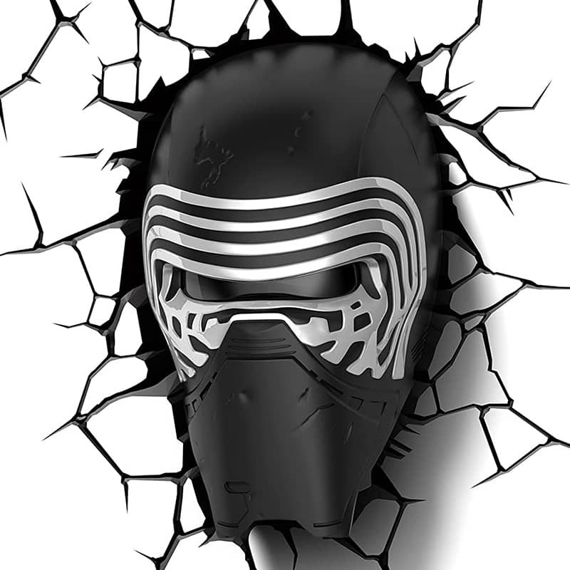 Lampara 3d Casco Kylo Ren Star Wars 3dlightfx