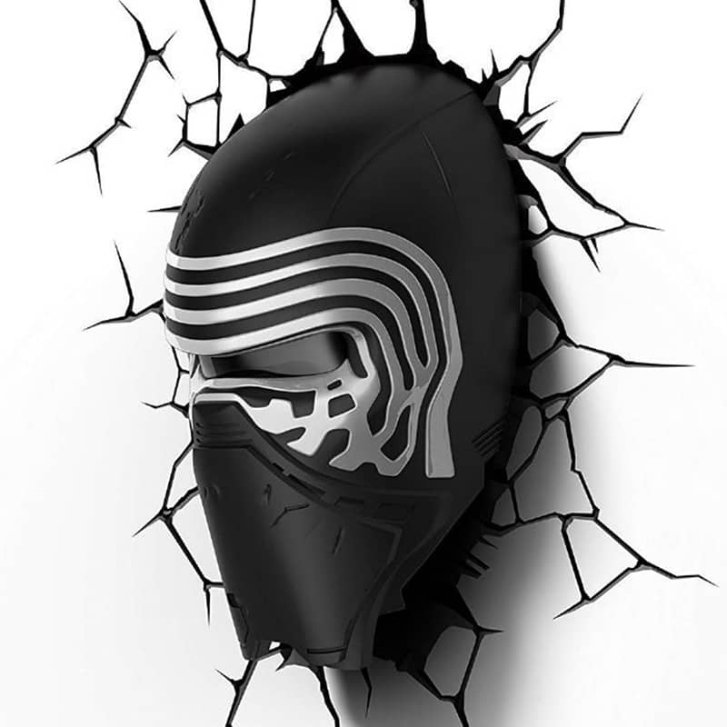 Lampara 3d Casco Kylo Ren Star Wars 3dlightfx