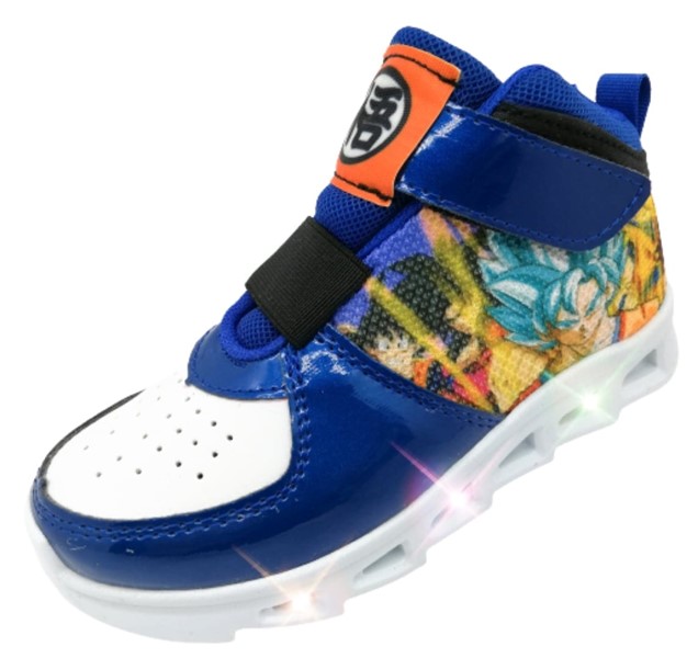 TENIS NIÑO LUCES LEDS DRAGON BALL Z SUPER GOKU 2000-1