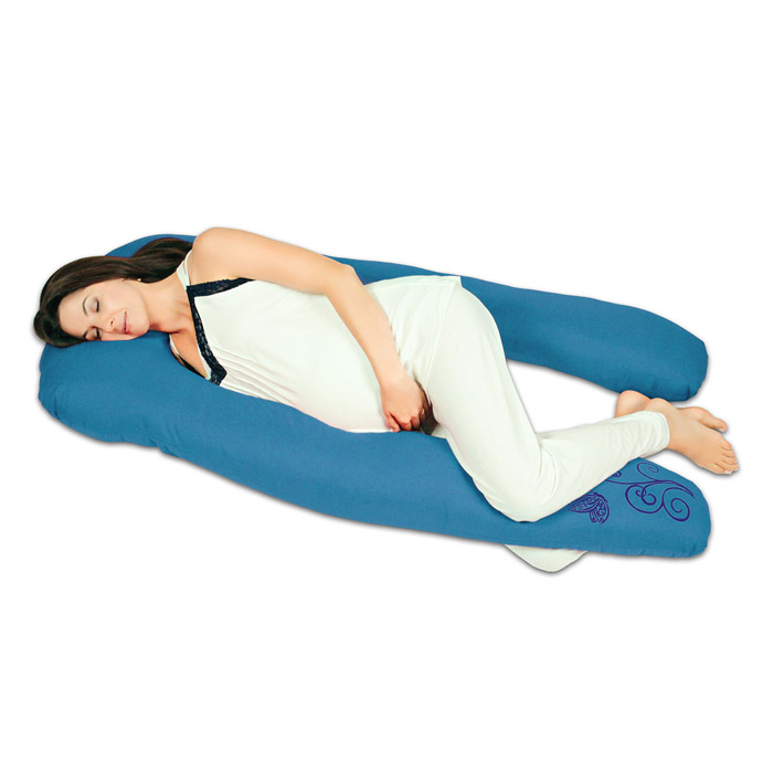 Almohada de embarazo y lactancia "Herradura" relleno microgel cojín