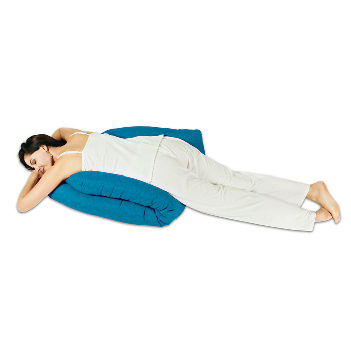 Almohada de embarazo y lactancia "Herradura" relleno microgel cojín