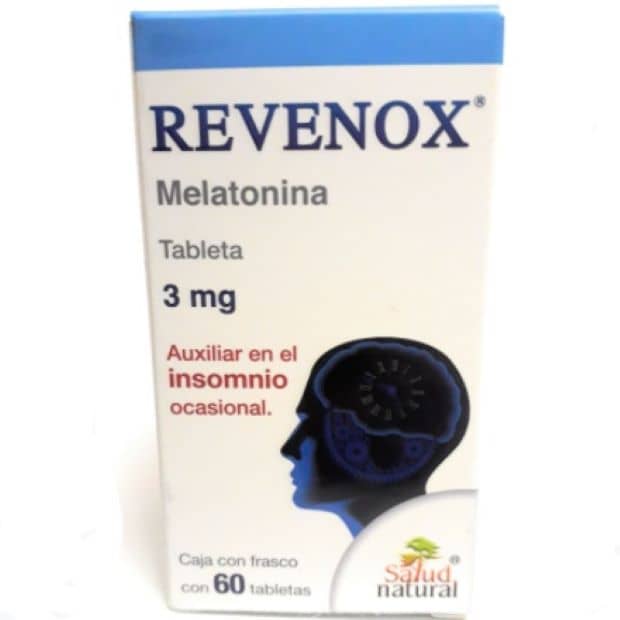 Melatonina 3 Mg. Revenox con 60 Tabletas