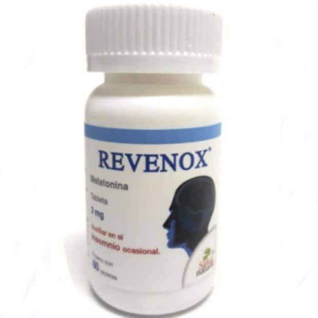 Melatonina 3 Mg. Revenox con 60 Tabletas