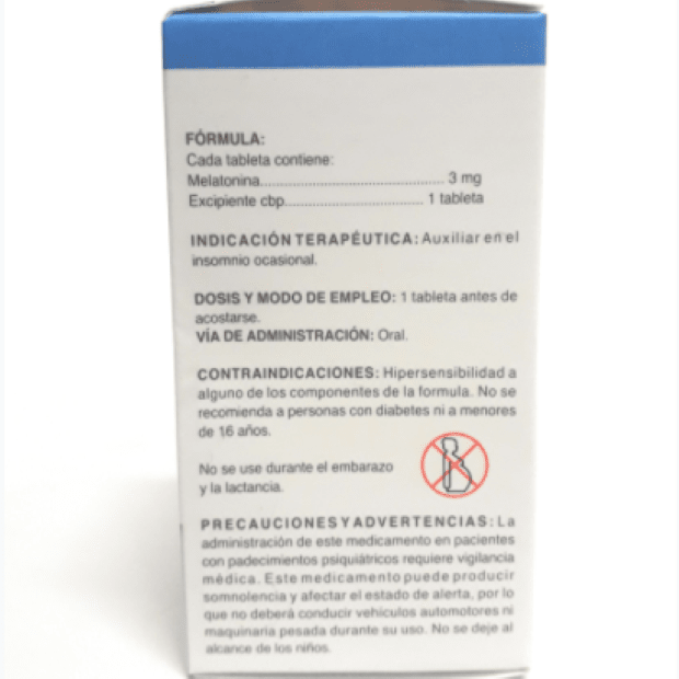 Melatonina 3 Mg. Revenox con 60 Tabletas