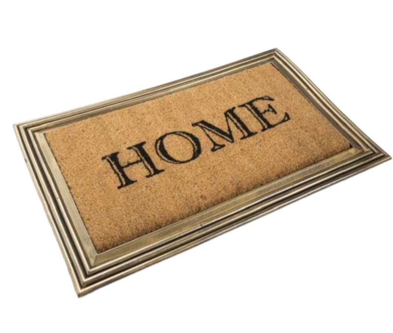Tapete de Entrada Puerta Fibra de Coco 60 x 40cm Home
