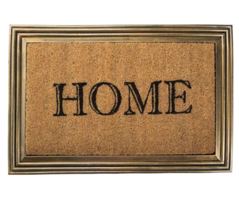 Tapete de Entrada Puerta Fibra de Coco 60 x 40cm Home