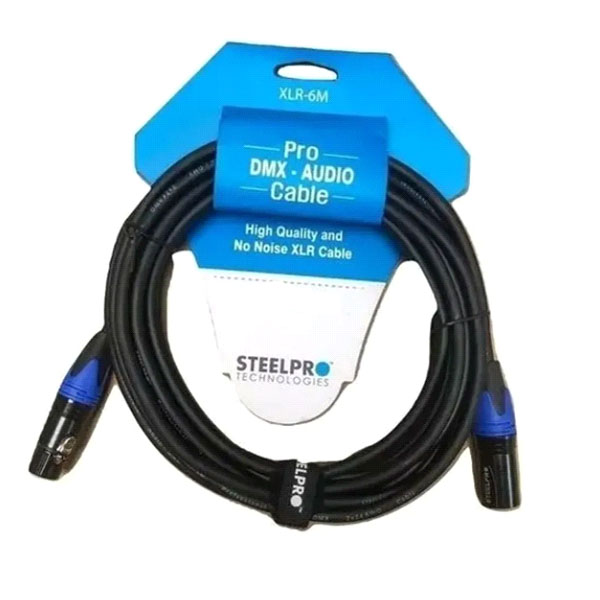 Cable Para Microfono 6m Steelpro 63x-az-6m Xlr Cannon-plug