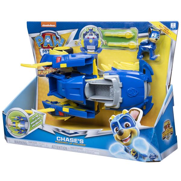 Paw Patrol Carro Chase Mighty Pups Super Paws Spin Master