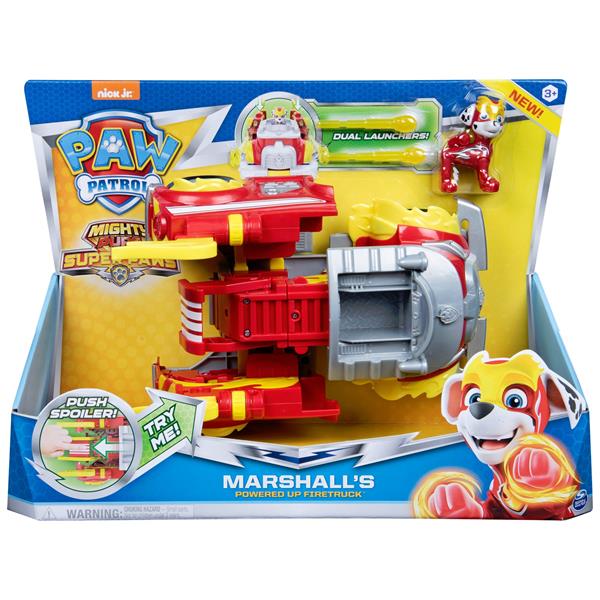 Paw Patrol Carro Marshall Mighty Pups Super Paws Spin Master