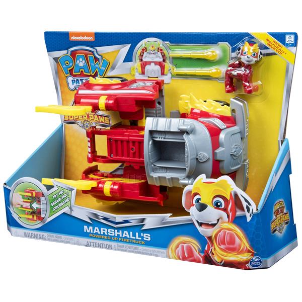 Paw Patrol Carro Marshall Mighty Pups Super Paws Spin Master