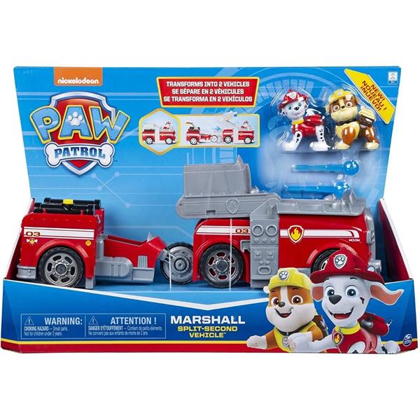 Paw Patrol Camion de Bomberos Marshall Transformable 2-1