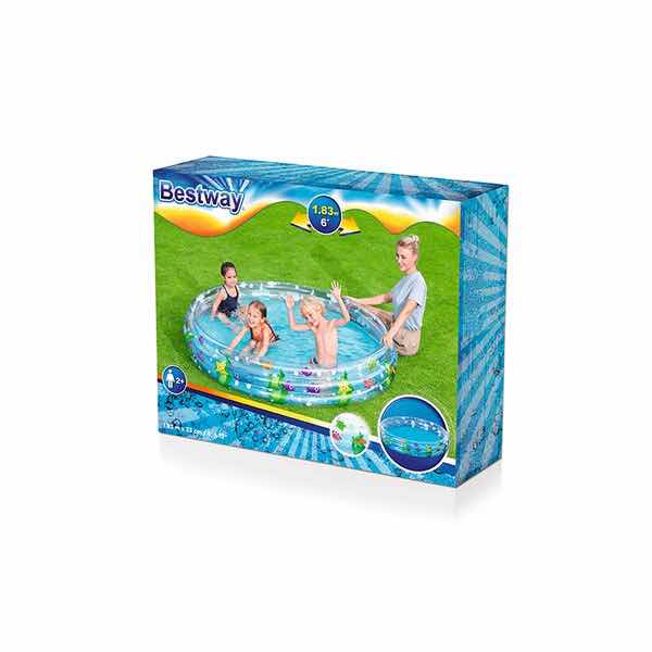 Alberca Infantil Grande Piscina Animales Marinos Inflable para Niños