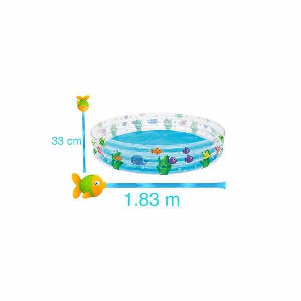 Alberca Infantil Grande Piscina Animales Marinos Inflable para Niños