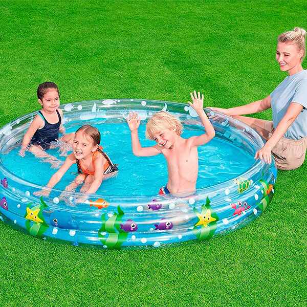 Alberca Infantil Grande Piscina Animales Marinos Inflable para Niños