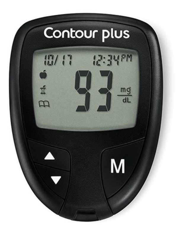 Kit Glucómetro Contour Plus + 25 Tiras + 25 Lancetas