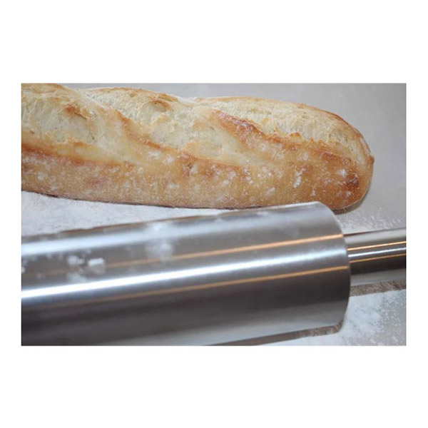 Aleissi Rodillo de Acero Profesional para Pastel Repostería y Fondant 47.5cm
