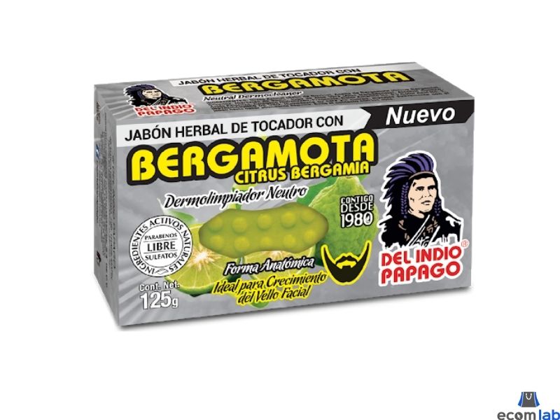 Jabón Bergamota Barba Bigote, Efectivo Estimula Crecimiento