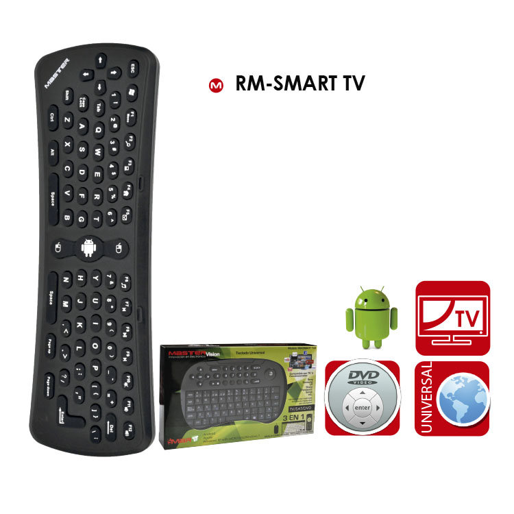 Control de Pantallas Smart TV y PC con Teclado y Mouse / Master / RM-SMART TV
