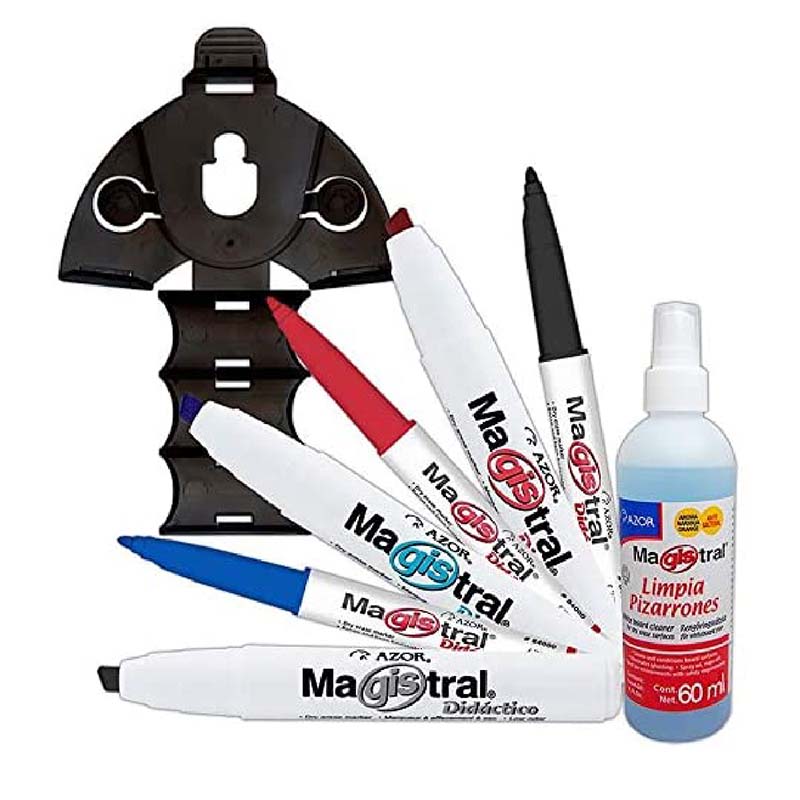 Marcadores Para Pizarrón Blanco 10 + 4 Y Borrador , Magistral