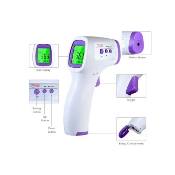 Termómetro Infrarrojo Láser Digital Sin Contacto Yobekan