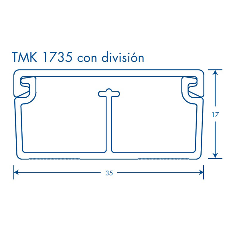 SISTEMA TMK 1735 THORSMAN BLANCO 2 TRAMOS DE 1.10 C/CINTA 5301-01252
