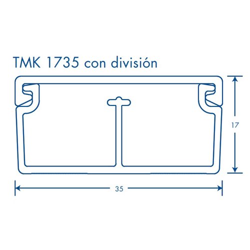 SISTEMA TMK 1735 THORSMAN BLANCO 2 TRAMOS DE 1.10M C/TAQUETE 5301-01251