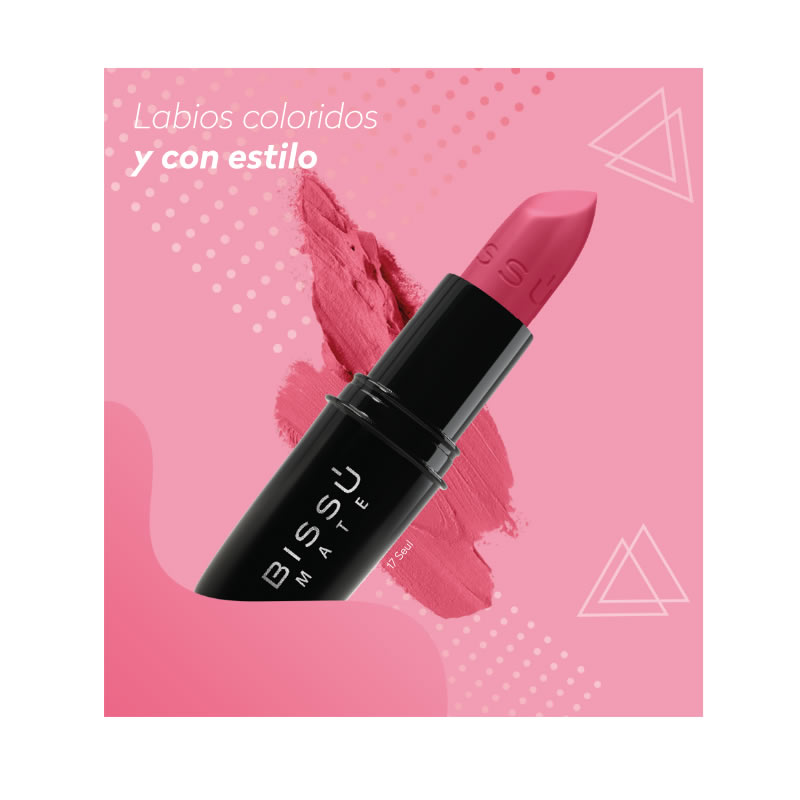 Labial Mate Bissú Original Variedad De Colores Textura Suave