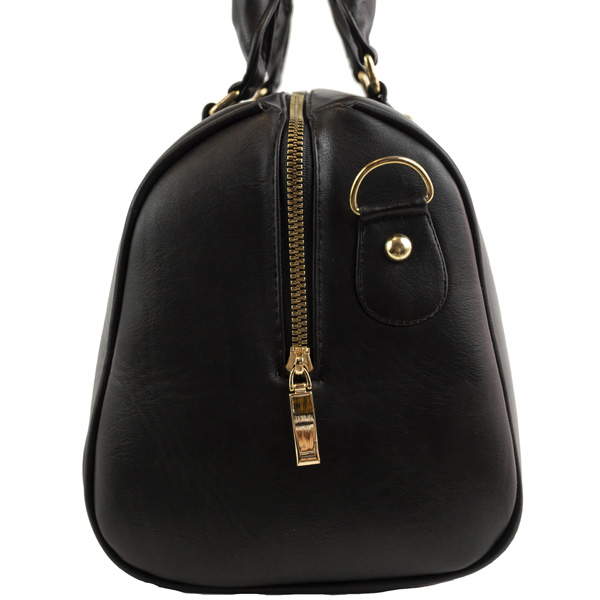 Bolsa Negra de Calavera Cincelado a Mano Hang Bags