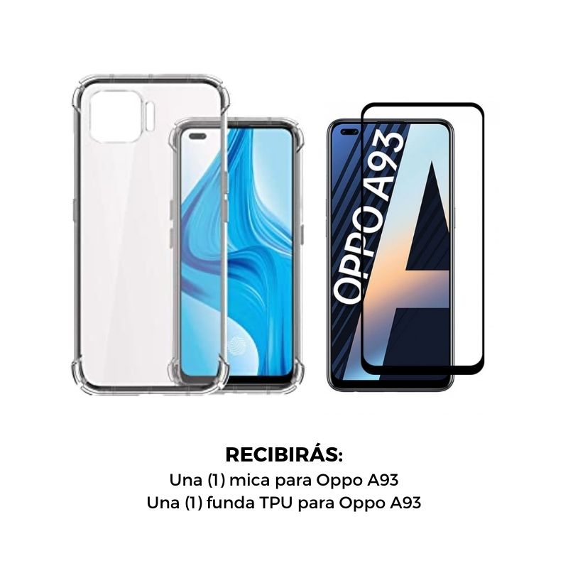 Mica + Funda Oppo A93 Contra Golpes