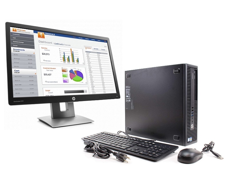 PC HP EliteDesk 800 G2 - Intel Core i5-6500 - 8GB Ram - 500GB Disco duro Windows 10 pro, Monitor 23" Equipo Clase B, Reacondicionado