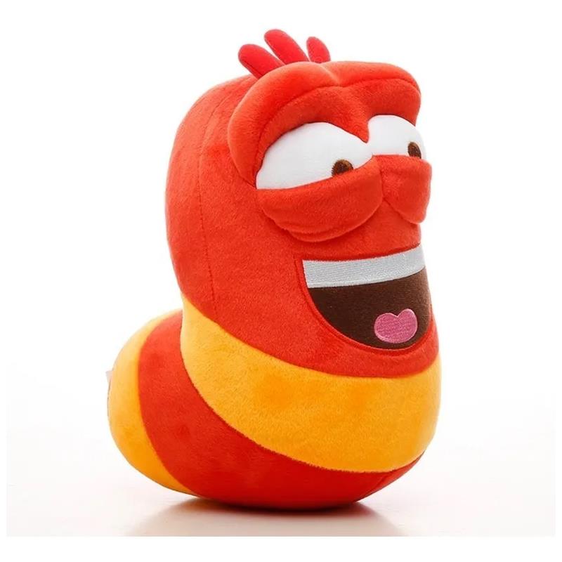 Serie Larva Tuba Amarillo Y Roja Set De Dos Peluches
