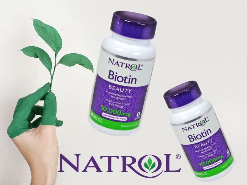 Biotina Natrol 10,000 Mcg, Marca Natrol, 100 Tabletas Biotina