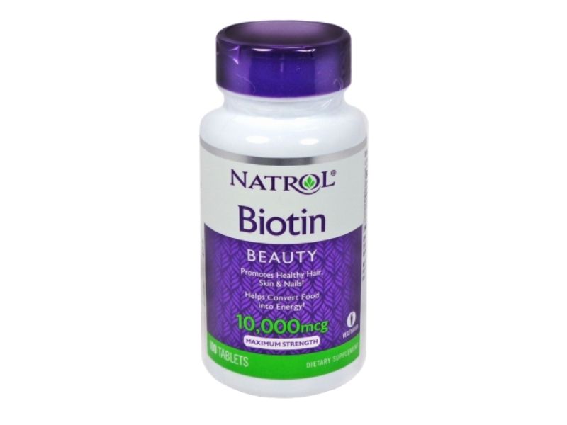 Biotina Natrol 10,000 Mcg, Marca Natrol, 100 Tabletas Biotina