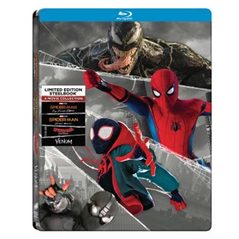 Spider-man Edición De Colección 4 Películas Bluray Steelbook