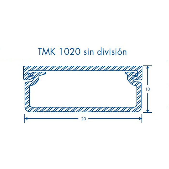 SISTEMA TMK 1020 THORSMAN BLANCO 2 TRAMOS DE 1.10M C/CINTA 5101-01252