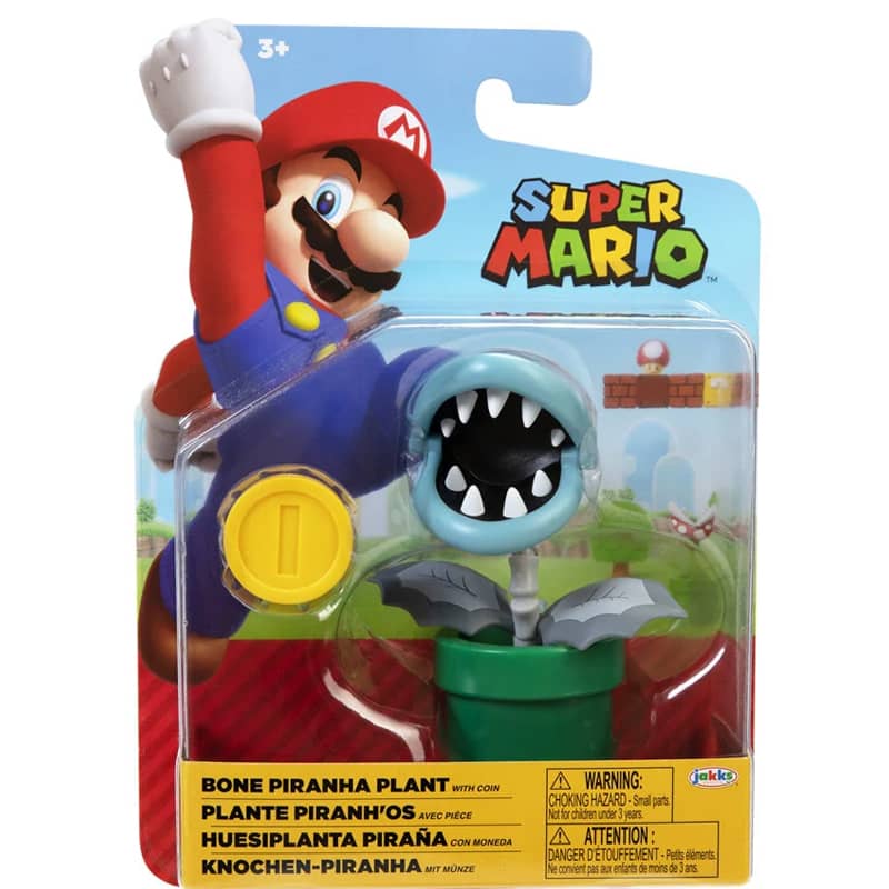 Huesiplanta Piraña Con Moneda Super Mario Bros
