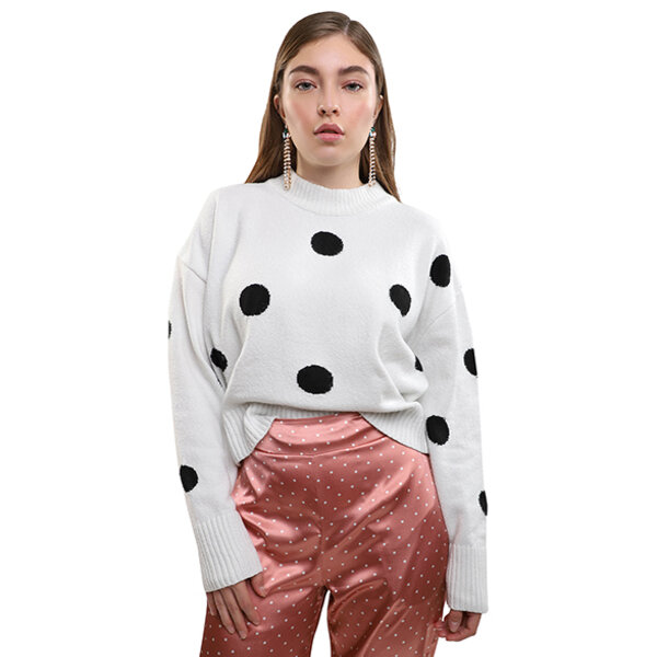 LOB Mujer Suéter Manga Larga Grueso