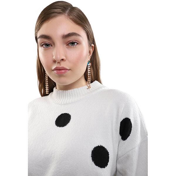 LOB Mujer Suéter Manga Larga Grueso