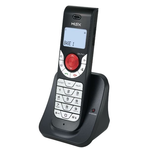 Teléfono Alámbrico MISIK MT8110 Negro 1 extensión inalámbrica Dect 6.0 DUO