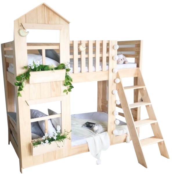 Litera Infantil de madera Wood individual