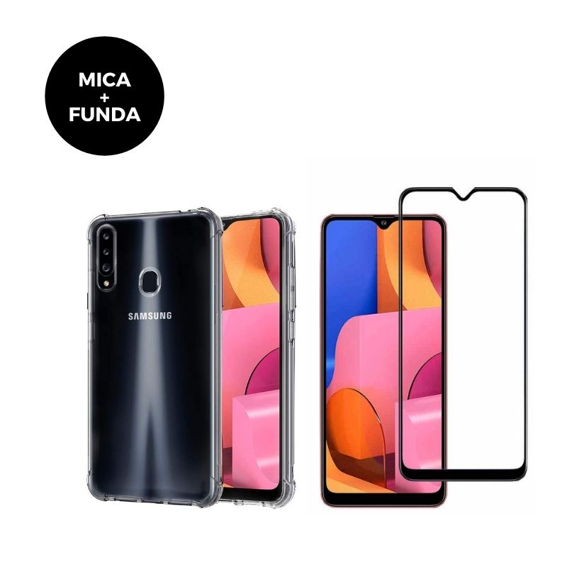 Mica + Funda Samsung A20S Contra Golpes