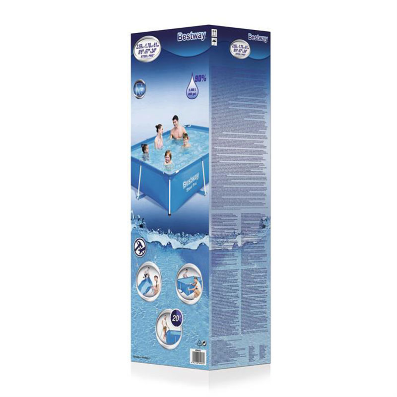 Alberca Piscina Rectangular Familiar Steel Pro 259 m x 1.70 m x 61 cm Bestway