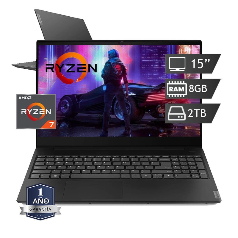 Laptop GAMER lenovo  Ryzen 7 - 8GB RAM - 2 TB